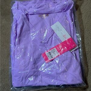 NWT Lilly Pulitzer Renay Active Tee in Purple Iris is a UPF 50+ size Medium